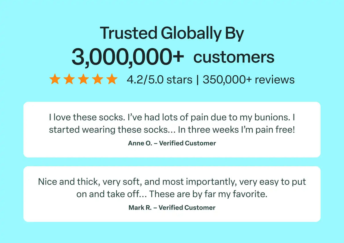Bunion Relief, Padded Ankle Socks - Black