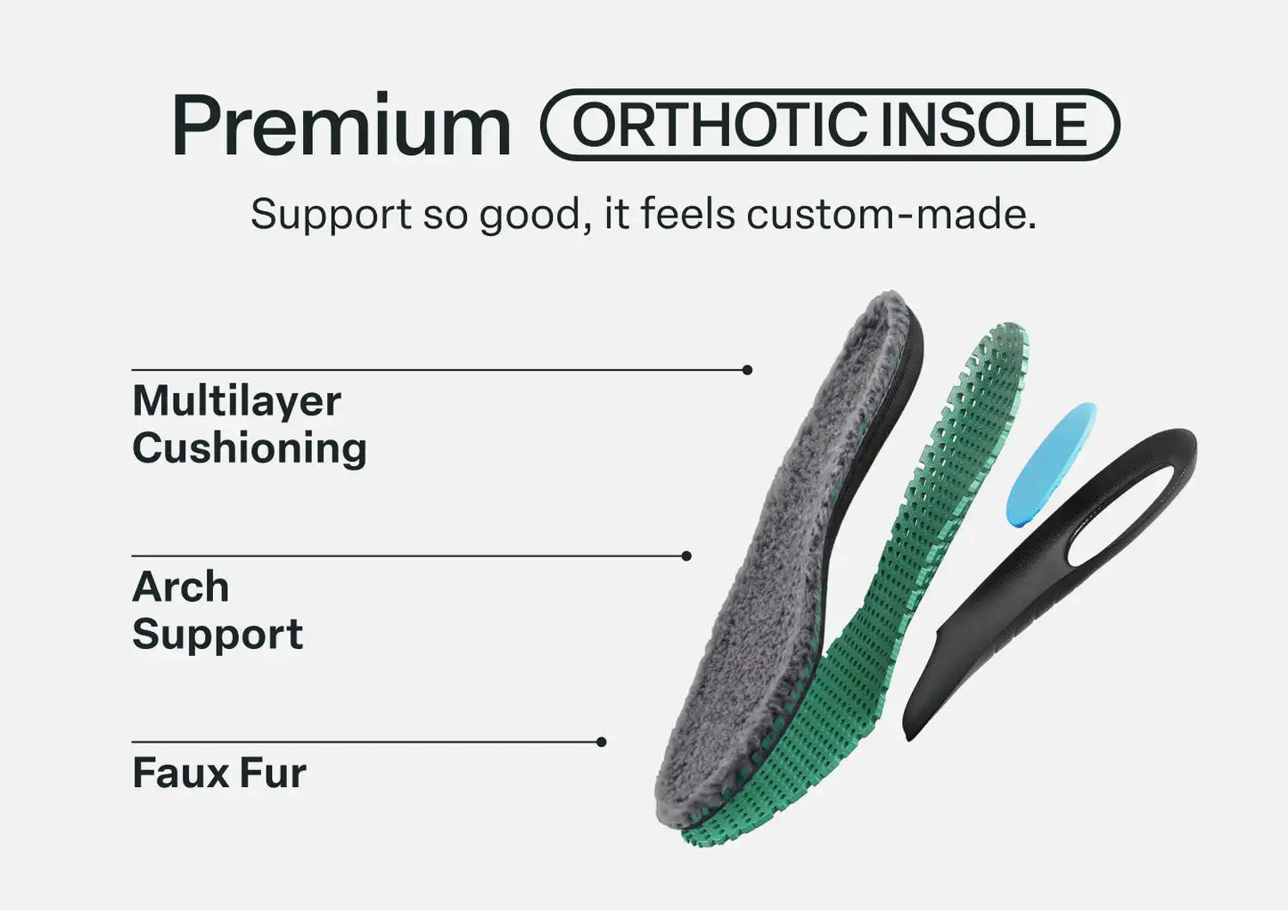 Women's Slipper Insoles - Gray