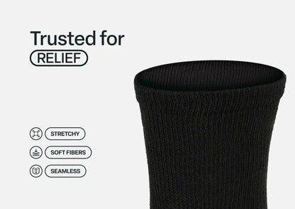 Extra Roomy Socks (Thick) - Charcoal