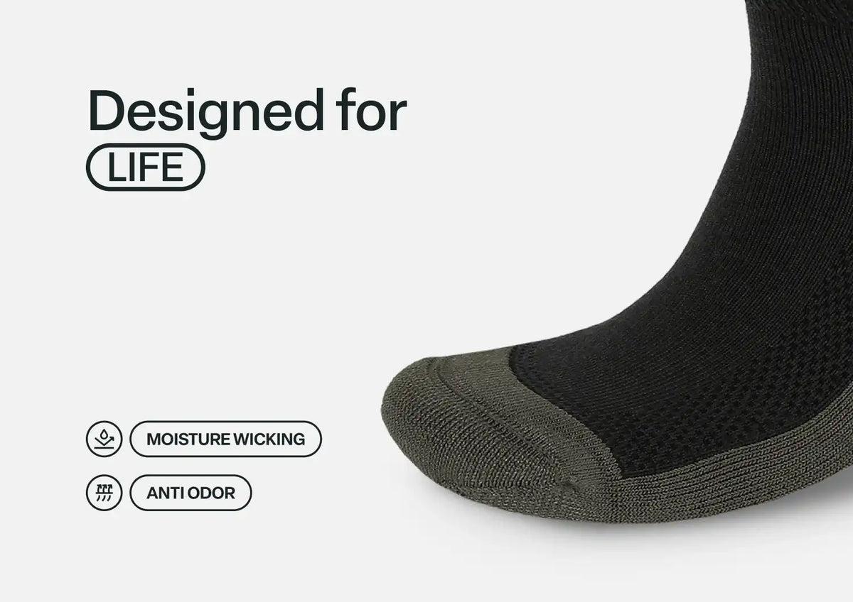Extra Roomy Socks (Thick) - Charcoal